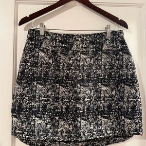 Banana Republic Black and White Mini Skirt
